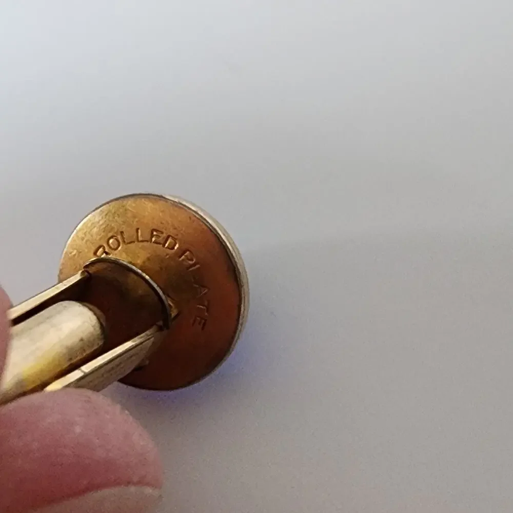 Vintage Correct‎ D&B blue stone gold tone cufflinks
